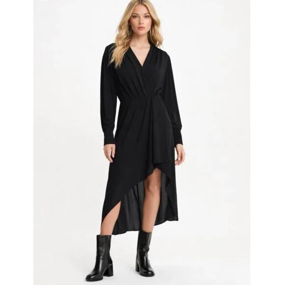 The Kooples Dresses & Skirts - New the Kooples black silk blend plain luxury dress sz 2 medium flaw